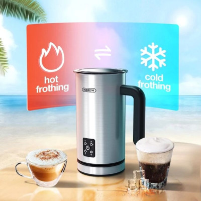 Máy tạo bọt sữa Nóng và Lạnh 4 trong 1 thương hiệu Mỹ HiBREW M3A - Hàng nhập khẩu