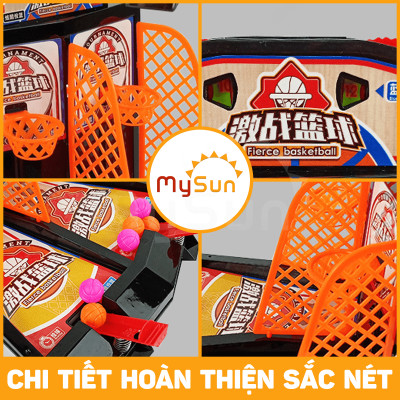 Bộ đồ chơi bóng rổ mini cho bé trai bộ trò chơi 2 người đối kháng trẻ em MySun