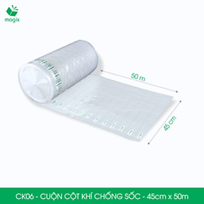 Cuộn cột khí chống sốc - 45cm x 50m - Xốp hơi, đệm hơi đóng gói hàng dễ vỡ - CK06