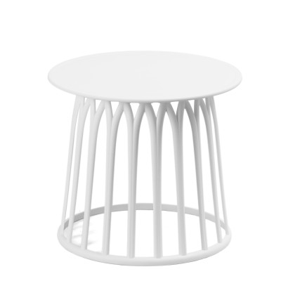 Bàn nhựa đúc cafe liền khối hình tròn, 2 màu trắng, đen ,  Sản phẩm chính hãng Cobi Home.