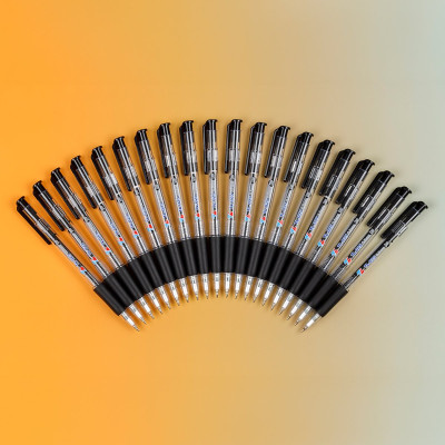 Combo 5/10/20 Bút bi Thiên Long TL-025  ngòi 0.8mm mực xanh đỏ đen có tấm đệm mềm giúp cầm êm tay và giảm trơn khi viết