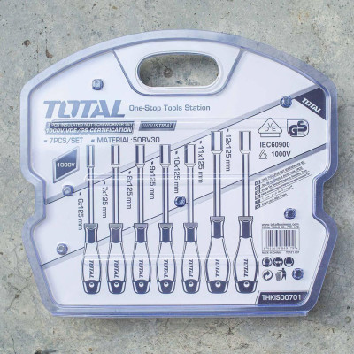 BỘ TUỐC NƠ VÍT MỞ TUÝP CÁCH ĐIỆN 6-12MM TOTAL THKISD0701 - HÀNG CHÍNH HÃNG