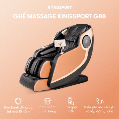 CHỈ GIAO MIỀN NAM | Ghế massage KINGSPORT G88 cao cấp con lăn 3D, hệ thống nhào ở bắp chân và con lăn bàn chân hiện đại