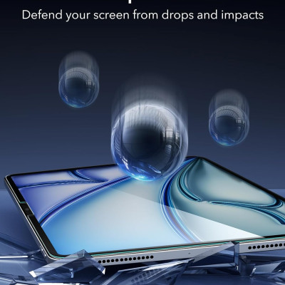 Miếng dán kính cường lực bảo vệ màn hình cho iPad Air 6 11 inch 2024 ESR Tempered-Glass Screen Protector - Hàng Chính Hãng