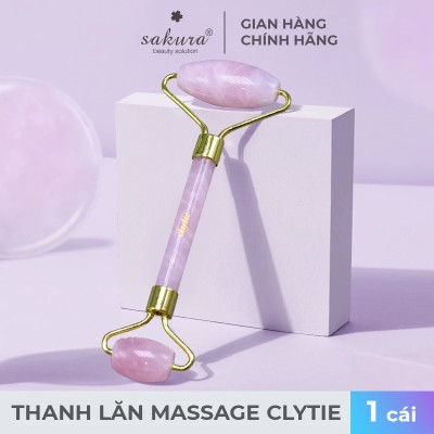 [Quà tặng] Thanh lăn dành cho mặt & cổ chất liệu thạch anh cao cấp Sakura
