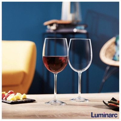 Bộ ly vang thủy tinh cao cấp 6 chi tiết Senso - Arcoroc, thương hiệu Pháp H5563/ G3805/ G3806/ G3807