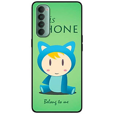 Ốp lưng dành cho Oppo Reno 4 Pro mẫu Mèo Xanh