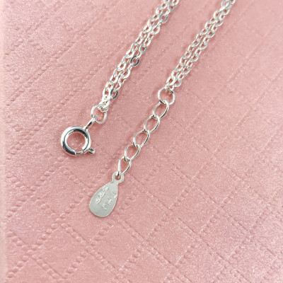 Vòng Tay  Nữ Bạc 925 Dây Kép Vòng Tròn Đính Đá Cao Cấp BẠC HIỂU MINH LTU551