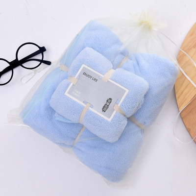 Khăn Tắm, Khăn Mặt, Combo 2 Khăn Lông Cừu Kích Thước 70cm x 140cm, 35cm x 75cm, Tiêu Chuẩn Hàn Quốc Sêu Mềm Mịn, An Toàn Cho Da - Chính hãng