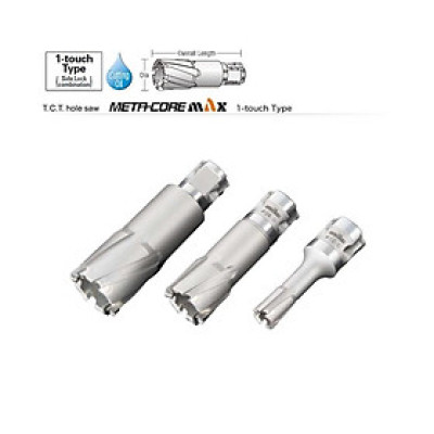 MŨI KHOAN TỪ T.C.T HOLE SLAW META CORE MAX  KHOAN SÂU 50MM ( TỪ D75MM - D120MM) UNIKA (MX50N-75 - MX50N-120) - HÀNG CHÍNH HÃNG