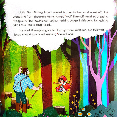 Sách - Truyện Cổ Tích Hay Nhất Thế Giới - Cô Bé Quàng Khăn Đỏ - Littele Red Riding Hood