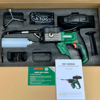 MÁY ĐI DÂY ĐIỆN ÂM TƯỜNG DÙNG PIN 21V DEKTON M21-MDD28 - HÀNG CHÍNH HÃNG