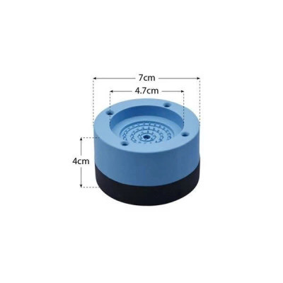 Đế chống rung máy giặt chân máy giặt chân bàn 4 miếng cao cấp, chống rung chống ồn chống trơn trượt (giao màu ngẫu nhiên)