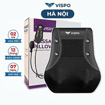 ￼Gối Massage Cổ Vai Gáy RULAX, Tựa Lưng Massage Hồng Ngoại Đa Năng 20 Bi, 2 Động Cơ Rung ( Động Cơ Không Chổi Than)