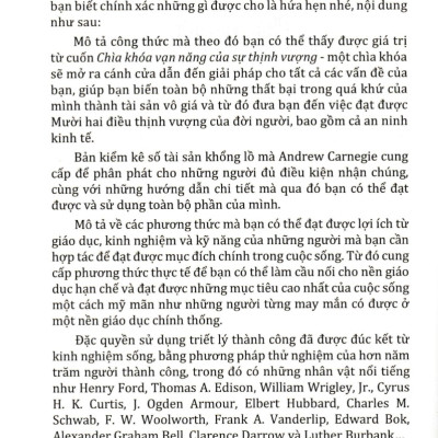 Chìa Khóa Vạn Năng Của Sự Thịnh Vượng (Sbooks) 