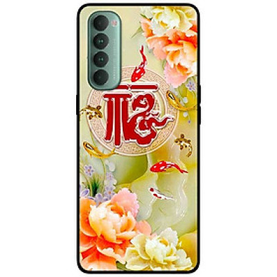 Ốp lưng dành cho Oppo Reno 4 Pro mẫu Cá và Mẫu Đơn