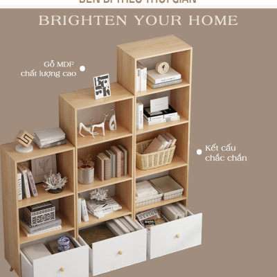 Tủ Sách Đa Tầng S Style Phong Cách Nordic Thương Hiệu IGA - GP144