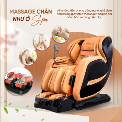 Ghế Massage Toàn Thân Giá Rẻ Lifesport LS-799, Điều Khiển Bằng Giọng Nói, Ion Âm Hiện Đại