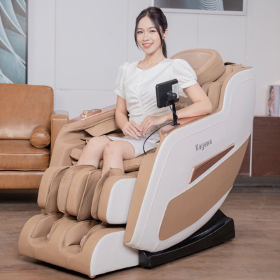 Ghế massage trị liệu toàn thân KAGAWA K86 công nghệ điểu khiển bằng giọng nói con lăn 3D cao cấp