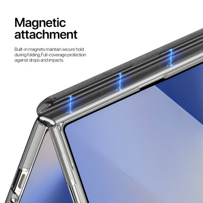 Bao da có chân chống Dux Ducis STEX Series PU Leather Foldable dành cho Samsung Galaxy Z Fold 7_Hàng chính hãng