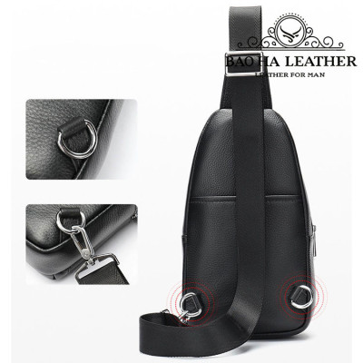 Túi đeo trước ngực, túi đeo vai da bò thật 9104 Túi đeo chéo vai