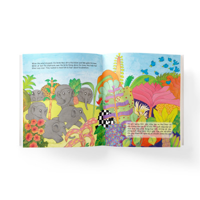 COMBO 4 CUỐN ELMER (SONG NGỮ ANH - VIỆT)_ David McKee_ Trần Hoài Thu và Vi Hạ dịch _ Đông A _NXB Dân Trí