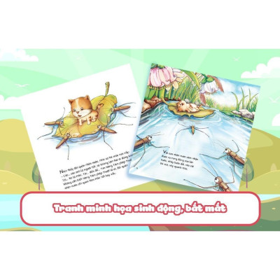 Sách - Cuộc Phiêu Lưu Của Mèo Tí Hon Trong Hồ Nước - 20 Stickers Con Vật - Megabook