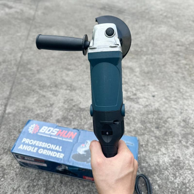 Máy Mài Góc Boshun 100 Công Tắc Bóp Chỉnh Tốc 6 Cấp Công Suất 950W Chuẩn Dây Đồng Bảo Hành 6 Tháng