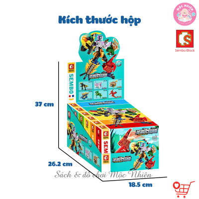 Đồ chơi lắp ráp xếp hình SEMBO BLOCK - Thánh thú mạnh thần long (589 mảnh ghép) (6 trong 1 103145/6/7/8/9- 1013150) - Dành cho bé trai từ 6 tuổi