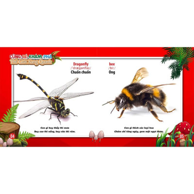 Sách - Cùng Bé Khám Phá Thế Giới Xung Quanh Thế Giới Côn Trùng - Song Ngữ Anh Việt - Việt Thư