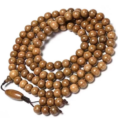 VÒNG CHUỖI GỖ LỤC ĐẠO MỘC LIÊN HOA 108 hạt 10ly TẶNG HỘP ĐỰNG