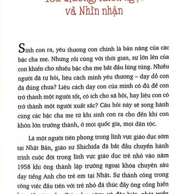 Yêu Thương, Khen Ngợi Và Nhìn Nhận - Bí Quyết Nuôi Dạy Con Theo Phương Pháp Shichida (Tái Bản 2021)