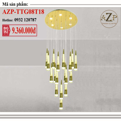 AZP - ĐÈN THẢ TRẦN / ĐÈN THÔNG TẦNG TRANG TRÍ PHÒNG KHÁCH / PHÒNG NGỦ / CẦU THANG / KHÔNG GIAN SANG TRỌNG AZP-TTG08T18 / AZP-TTG01T12 phong cách đương đại, hàng nhập khẩu AZP