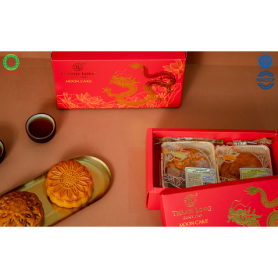 Hộp Bánh Trung Thu 2 bánh kiêng đường 1 trứng 220g dành cho người ăn kiêng - COMBO HEALTHY 1 - Thành Long (440g) - VIỆT NAM
