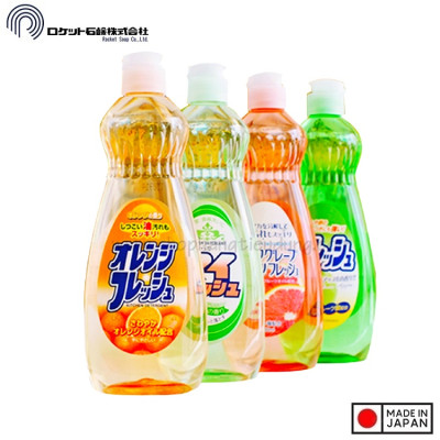 Nước rửa chén bát rau củ quả, đồ ăn dặm cho bé Rocket 600ml - Made in Japan