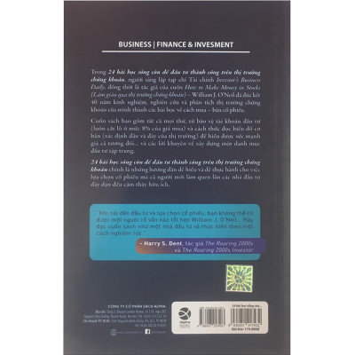 Combo 1 Cuốn sách: 24 Bài Học Sống Còn Để Đầu Tư Thành Công Trên Thị Trường Chứng Khoán