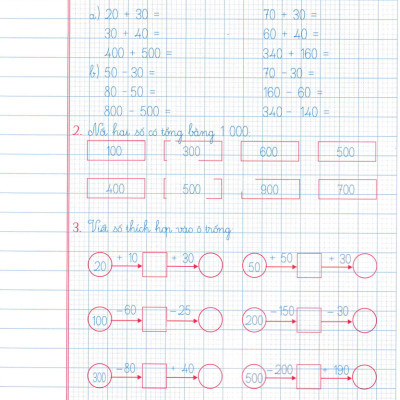 Vở ô Li Bài Tập Toán Lớp 3 Quyển 1 (Dùng Kèm SGK Chân Trời Sáng Tạo) - HA