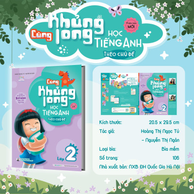 Sách - Cùng Khủng Long Học Tiếng Anh Theo Chủ Đề Lớp 2 - Megabook