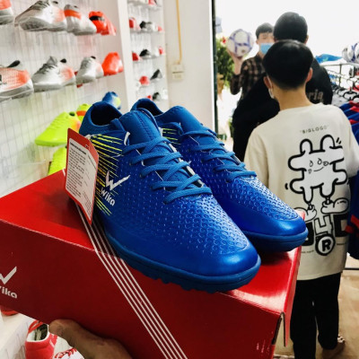 Giày bóng đá phủi  WWika Flash xanh biển cao cấp 2022