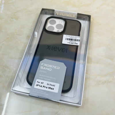 Ốp lưng X-level Frosted Sand dành cho iPhone 14 Pro Max lưng nhám mờ - hàng chính hãng