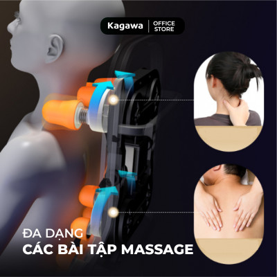Ghế massage trị liệu toàn thân Kagawa K9 cao cấp đa chức năng công nghệ túi khí, nhiệt hồng ngoại