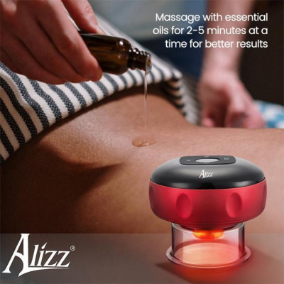 Máy Giác Hơi Cạo Gió Alizz Al-11312 Với 6 Cấp Độ Điều Chỉnh Có Màn Hình Lcd