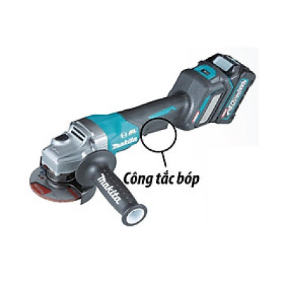 MÁY MÀI GÓC DÙNG PIN 40V 4.0AH 100MM (02 PIN 40V 4.0AH 01 ĐẾ SẠC) MAKITA GA021GM201 - HÀNG CHÍNH HÃNG