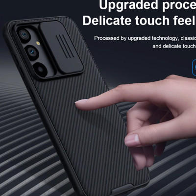 Ốp lưng cho Samsung Galaxy S23 FE bảo vệ camera chống sốc hiệu Nillkin Camshield chống sốc cực tốt, chất liệu cao cấp - hàng nhập khẩu