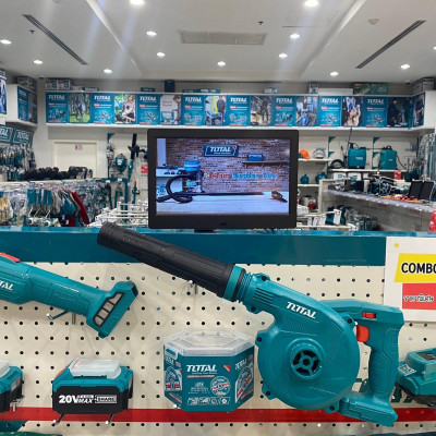 BỘ COMBO MÁY MÀI GÓC TAGLI20107 VÀ THỔI BỤI  TABLI20018 DÙNG PIN 20V (2 pin 4.0Ah và 1 sạc) TOTAL TOSLI2211310 - HÀNG CHÍNH HÃNG