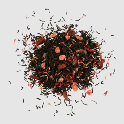 Trà đen Ceylon Basilur cao cấp vị Dâu tây & Kiwi - 100g (Hộp thiếc)