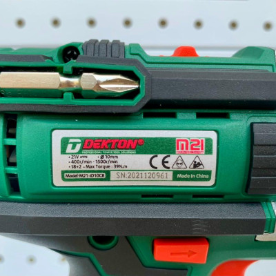 MÁY KHOAN PIN 21V DEKTON M21-ID10CB - HÀNG CHÍNH HÃNG