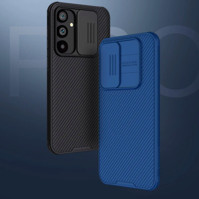 Ốp lưng cho Samsung Galaxy S23 Fe bảo vệ camera chống sốc hiệu Nillkin Camshield chống sốc cực tốt, chất liệu cao cấp, có khung & nắp đậy bảo vệ Camera - Hàng chính hãng