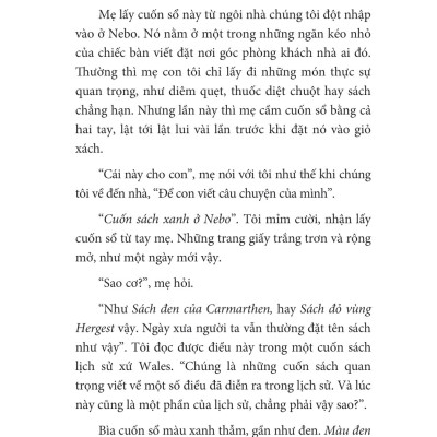 Cuốn Sách Xanh Ở Nebo - Một Câu Chuyện Làm Tan Vỡ Trái Tim Bạn Nhưng Cũng Sẽ Chữa Lành Nó (SGB)