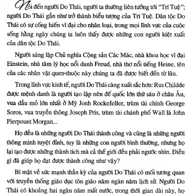 Cánh Cửa Trí Tuệ Của Người Do Thái (Tái Bản)